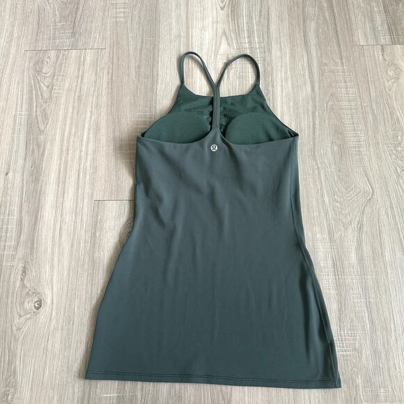 Lululemon Dark Forest Sun Setter Tank Size 4 high neck flow-y tank - Picture 4 of 10